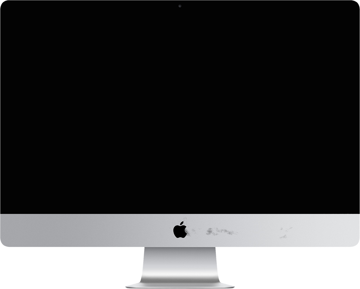 imac with the pro-whiter index page opened on it, who is dare to make its logo dirty, people? Are you insane or what?