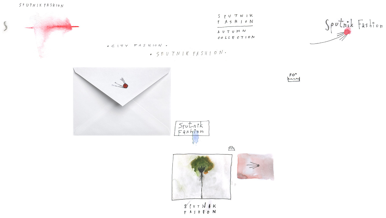 envelope with some graphics on its background