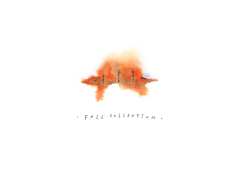 fall collection minimalistic illustration