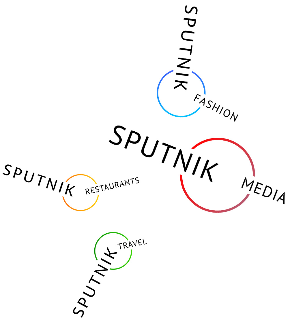 a few logo variations for the third sputnik media concept